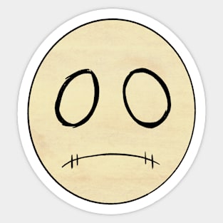 Li'l Depressed Boy Face Sticker